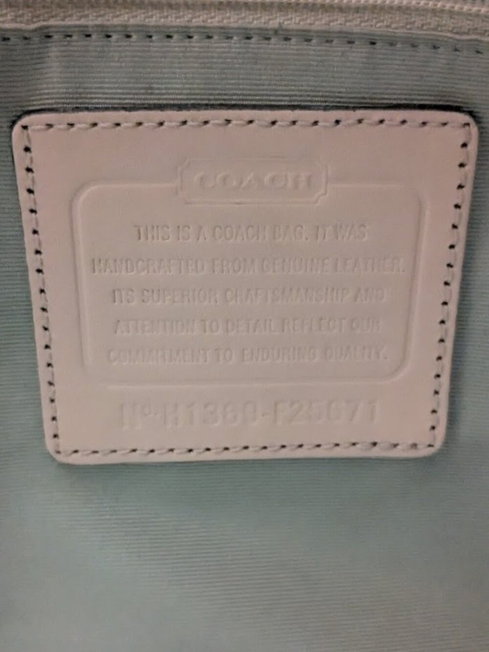 Coach Peyton Cora Domed Satchel Bag Handbag Crossbody Leather Jade Teal Green - Picture 7 of 8